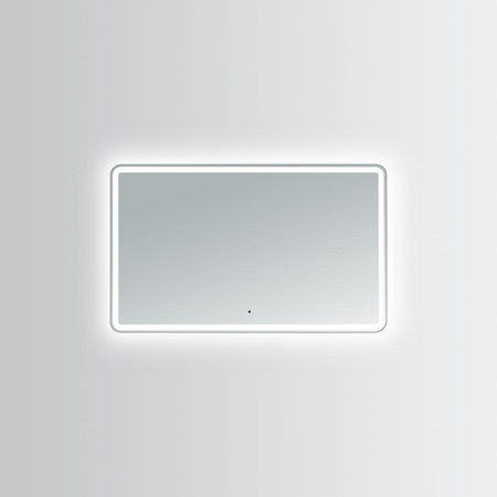INNOCI-USA Hermes 50 in. W x 35 in. H Rectangular Round Corner LED Mirror with Touchless Control 63605035